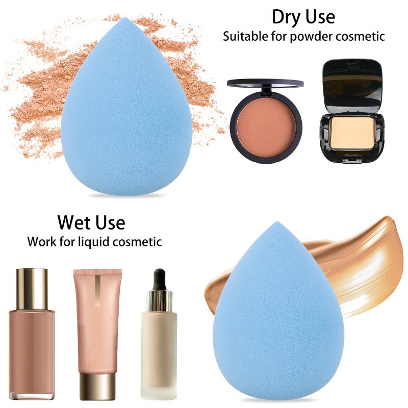 BTYMS 10 Pieces Makeup Sponge Blenders Beauty Sponges Egg Shaped Blending Sponge Foundation Applicator Cosmetic Sponges - Image 5